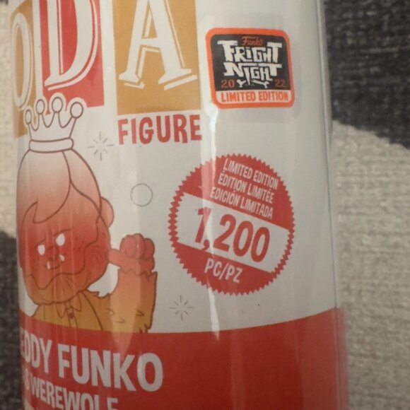 Funko Soda Freddy Funko Werewolf FrightNight 2022 Limited Edition 1200PCS Sealed - Picture 5 of 6